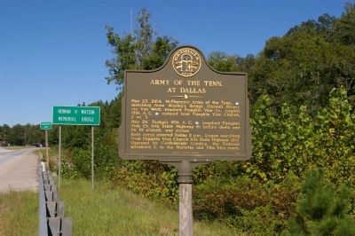 Army of the Tenn. At Dallas Marker image. Click for full size.