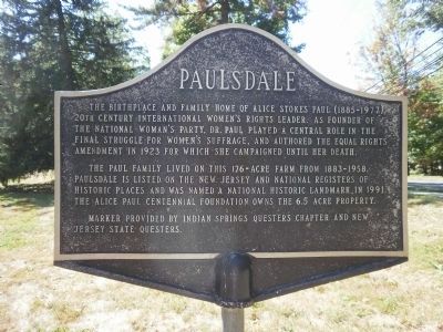 Paulsdale Marker image. Click for full size.