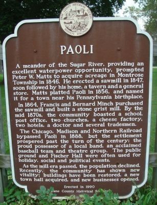 Paoli Marker image. Click for full size.