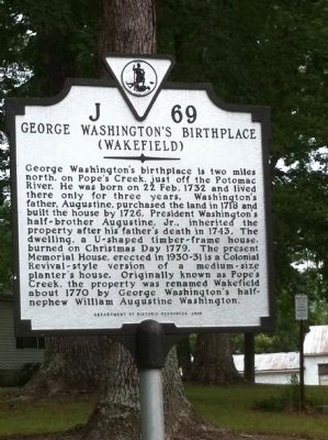 George Washington’s Birthplace Marker. Click for full size. George Washington’s Birthplace Marker image. Click for full size.
