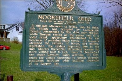 Moorefield, Ohio Marker image. Click for full size.