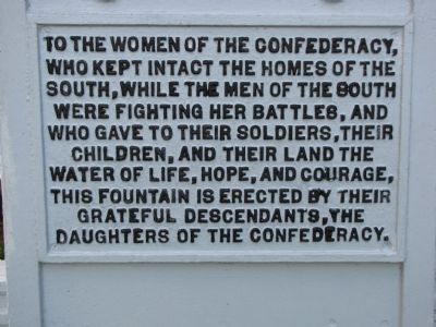 Women of the Confederacy Marker. Click for full size. Women of the Confederacy Marker image. Click for full size.