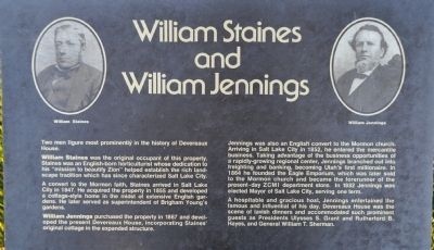 William Staines and William Jennings Marker image. Click for full size.