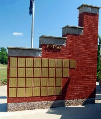 Anderson County Veterans Monument -<br>Vietnam Section<br>Southwest Corner image. Click for full size.