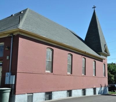 West Face of Trinity African Methodist Episcopal Church. Click for full size. West Face of Trinity African Methodist Episcopal Church image. Click for full size.