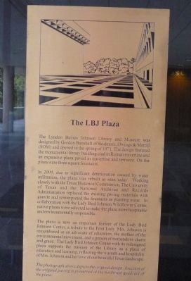 The LBJ Plaza Marker image. Click for full size.