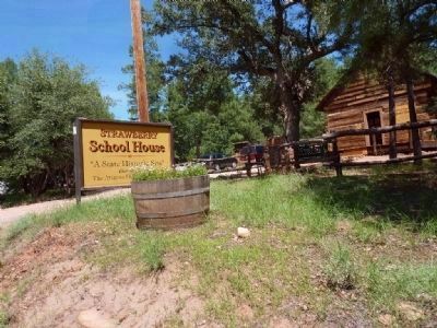 The Strawberry School House and its Sign. Click for full size. The Strawberry School House and its Sign image. Click for full size.