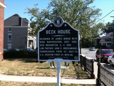 Beck House Marker image. Click for full size.