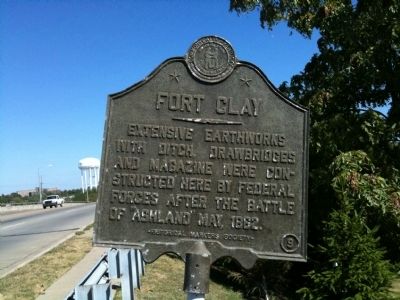 Fort Clay Marker. Click for full size. Fort Clay Marker image. Click for full size.