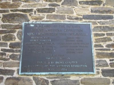 Patriots of the American Revolution Marker image. Click for full size.