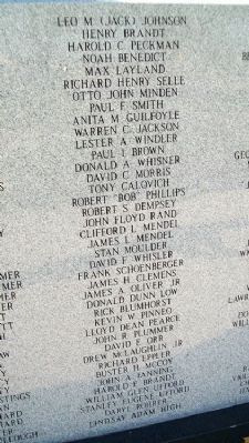 Miami County Veterans Memorial Honor Roll image. Click for full size.