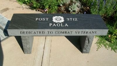 Miami County Veterans Memorial Bench image. Click for full size.