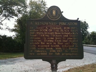 A Renowned Piscator Marker - old marker image. Click for full size.