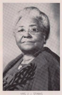 Julia Starks, wife of Dr. J.J. Starks. Click for full size. Julia Starks, wife of Dr. J.J. Starks image. Click for full size.
