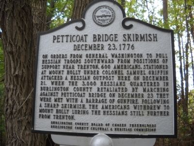 Petticoat Bridge Skirmish Marker image. Click for full size.