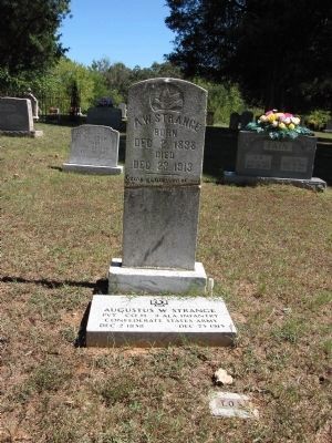Augustus W. Strange grave marker image. Click for full size.