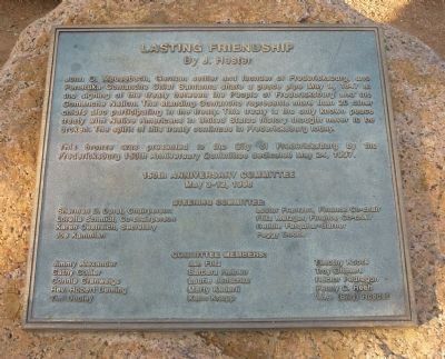Lasting Friendship Marker. Click for full size. Lasting Friendship Marker image. Click for full size.