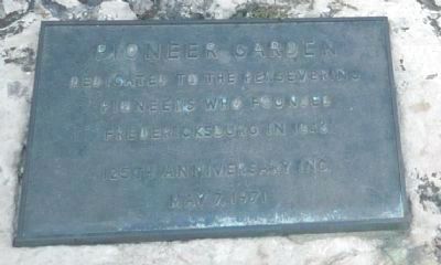 Pioneer Garden. Click for full size. Pioneer Garden image. Click for full size.