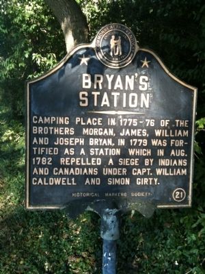 Bryan's Station Marker image. Click for full size.