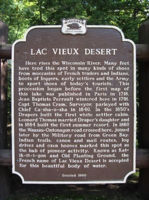 Lac Vieux Desert Marker image. Click for full size.