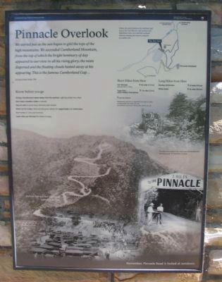 Pinnacle Overlook Marker. Click for full size. Pinnacle Overlook Marker image. Click for full size.