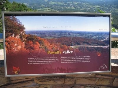 Powell's Valley Marker. Click for full size. Powell's Valley Marker image. Click for full size.