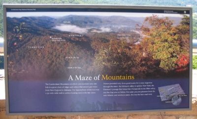 A Maze of Mountains Marker. Click for full size. A Maze of Mountains Marker image. Click for full size.