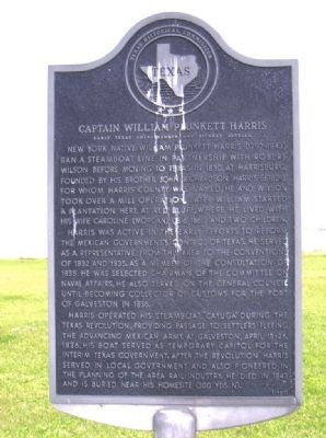 Captain William Plunkett Harris Marker image. Click for full size.