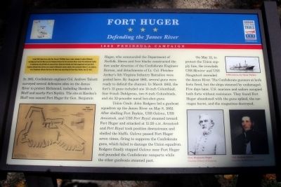 Fort Huger CWT Marker image. Click for full size.