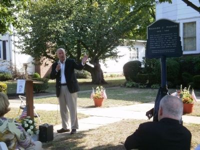 Dedication - John Hughes, son of Richard J. Hughes. Click for full size. Dedication - John Hughes, son of Richard J. Hughes image. Click for full size.