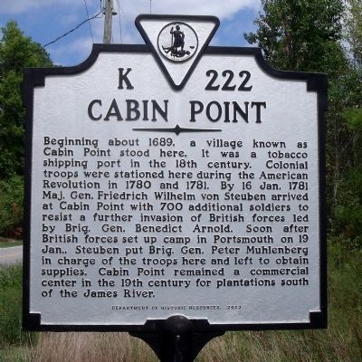 Cabin Point Marker image. Click for full size.