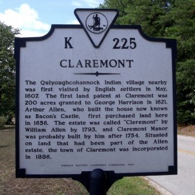 Claremont Marker. Click for full size. Claremont Marker image. Click for full size.