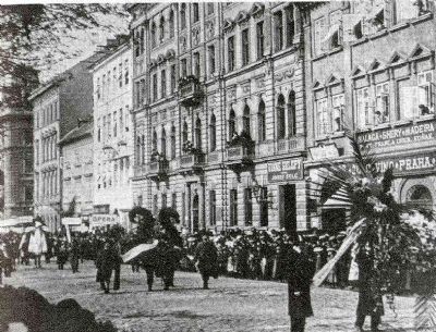 Funeral of Antonin Dvořák. Click for full size. Funeral of Antonin Dvořák image. Click for full size.