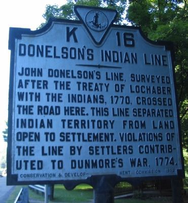 Donelson's Indian Line Marker image. Click for full size.