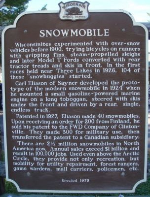 Snowmobile Marker image. Click for full size.