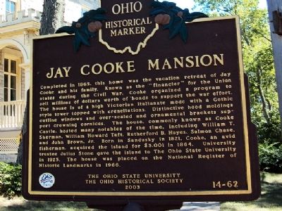Jay Cooke Mansion Marker image. Click for more information.