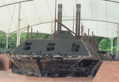 The restored gunboat, U.S.S. <i>Cairo</i> image. Click for full size.