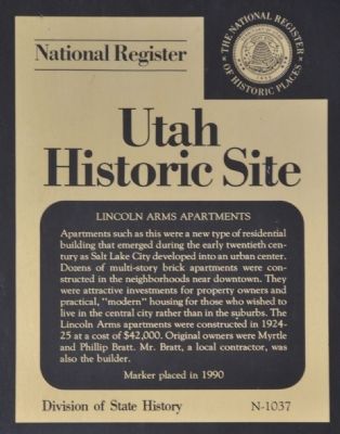 Lincoln Arms Apartments Marker image. Click for full size.