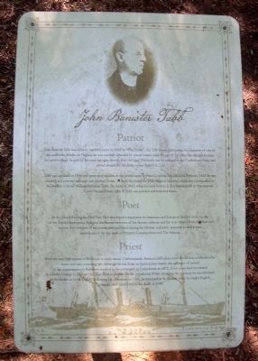 John Banister Tabb sign. Click for full size. John Banister Tabb sign image. Click for full size.