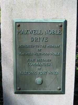 Maxwell Noble Drive Marker. Click for full size. Maxwell Noble Drive Marker image. Click for full size.