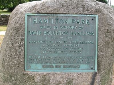 Hamilton Park Marker image. Click for full size.