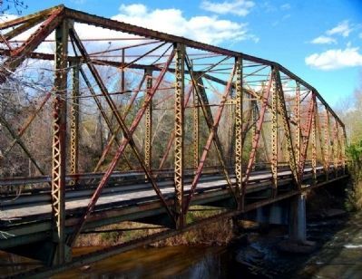 Original High Shoals Road Bridge -<br>Adjacent to Present Bridge image. Click for full size.