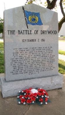 The Battle of Drywood Marker image. Click for full size.