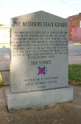 The Missouri State Guard Marker image. Click for full size.