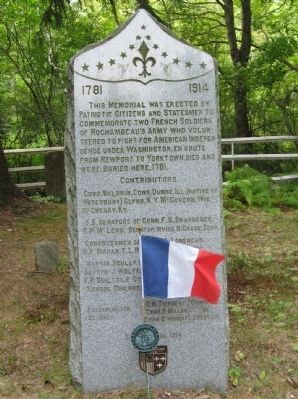 Memorial To Two French Soldiers Marker. Click for full size. Memorial To Two French Soldiers Marker image. Click for full size.