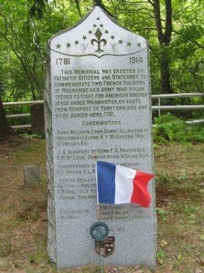 Memorial To Two French Soldiers Marker image. Click for full size.