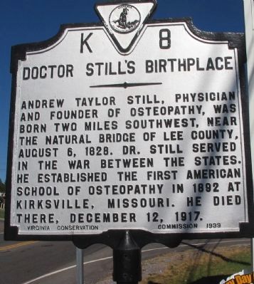 Doctor Still's Birthplace Marker image. Click for full size.