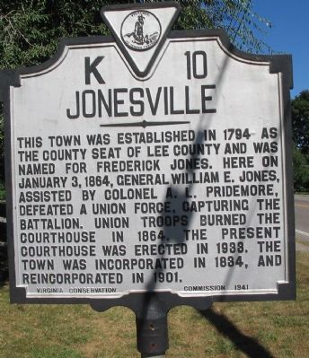 Jonesville Marker image. Click for full size.