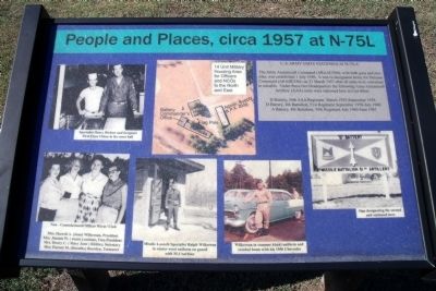People and Places, circa 1957 at N-75L Marker image. Click for full size.