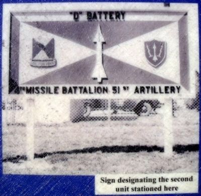 Sign designating the second unit stationed here image. Click for full size.